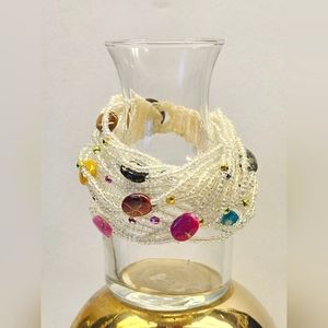 Multistrand Seed Beaded Bracelet
